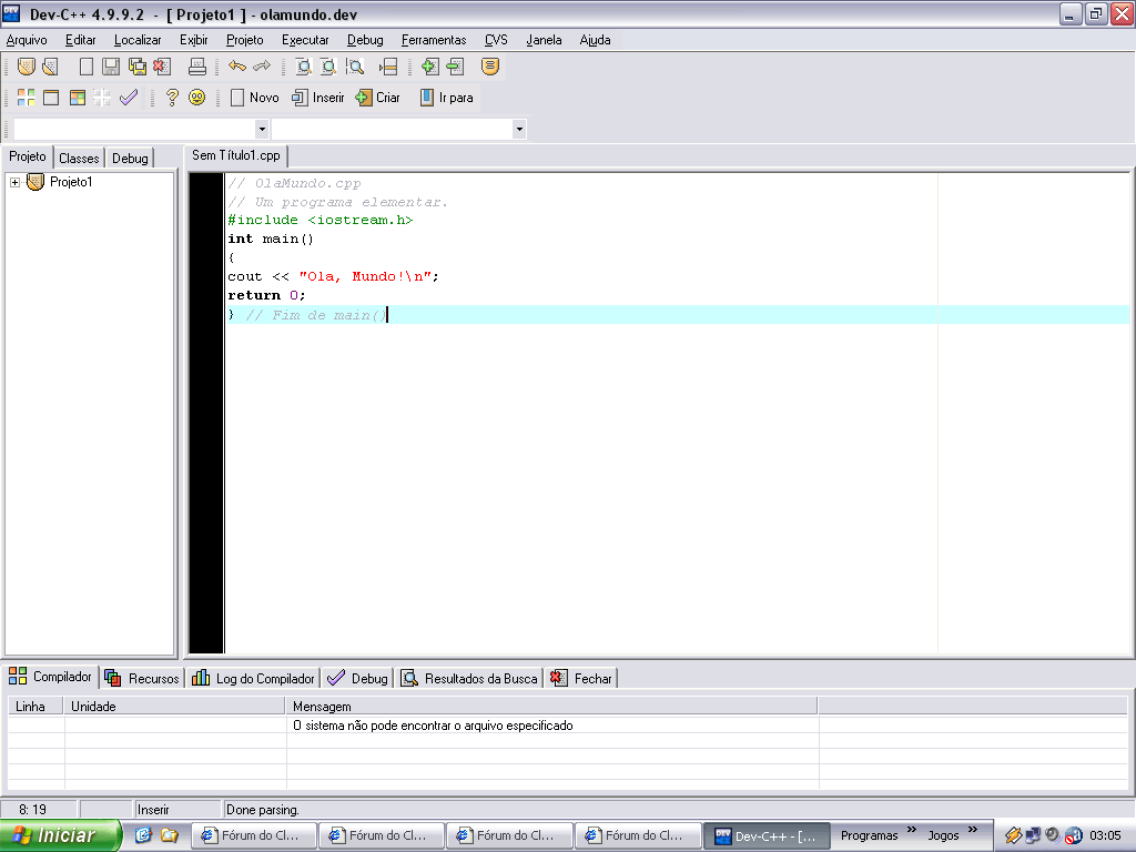 Compilando e executando programas em C/C++ no Windows