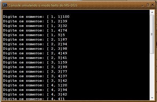 Impressão 5 maiores valores de uma matriz - Programação