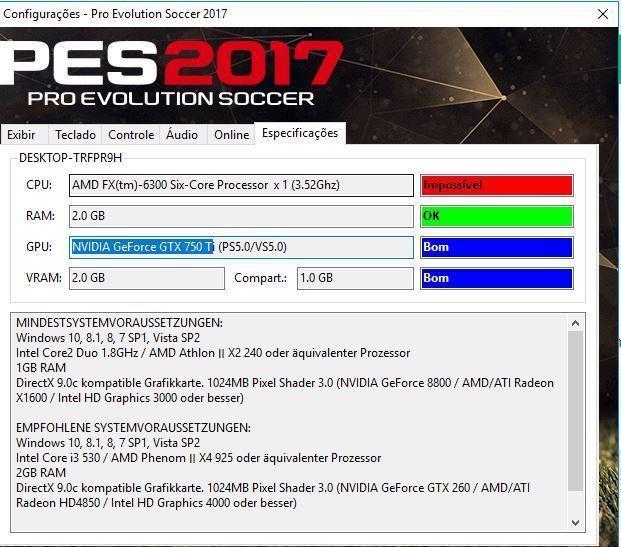 Pes 2020 sales gtx 750 ti