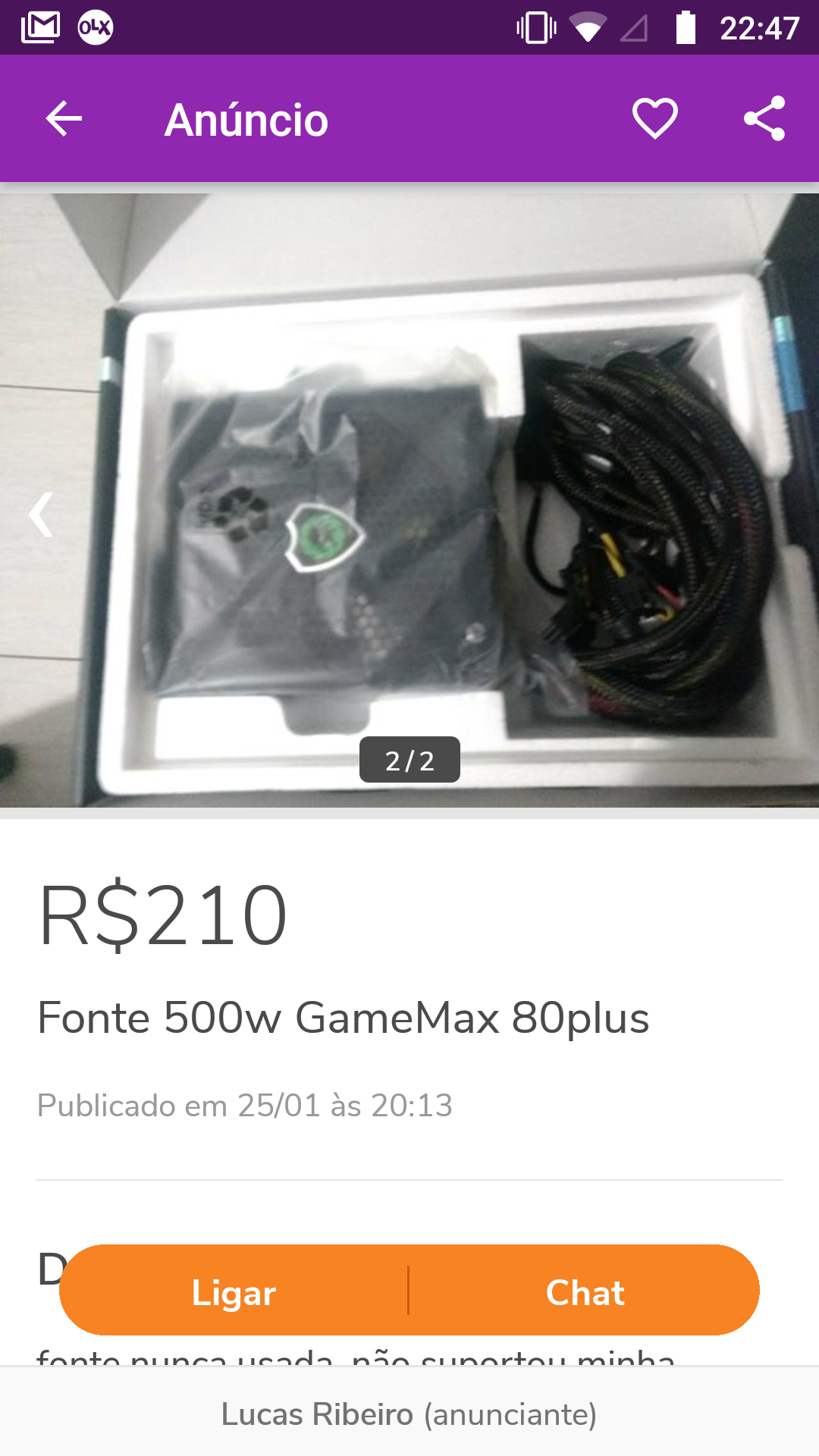 Gamemax Brasil - Fonte GAMEMAX GM500 Branca.😱😱😱