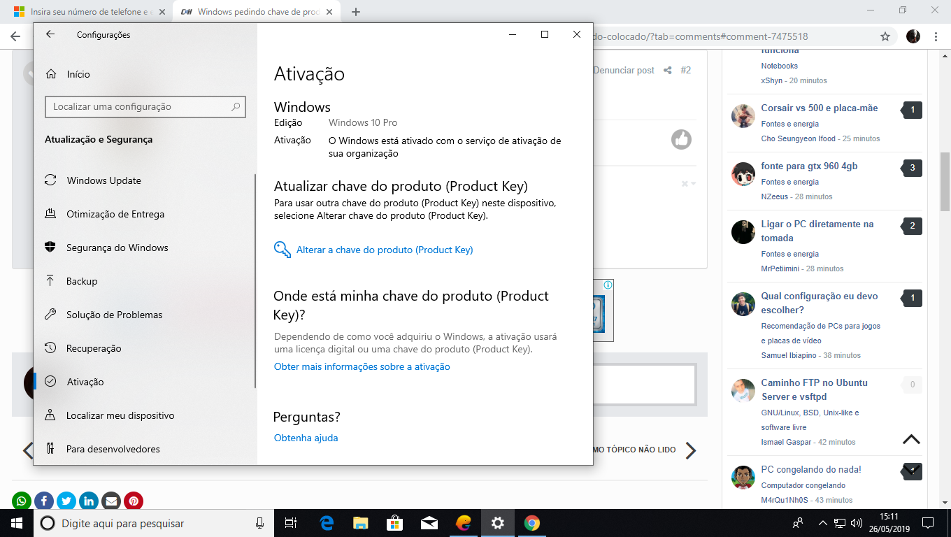 WINDOWS 11 SOLICITANDO ATIVAÇÃO MESMO TENDO SIDO ATIVADO. - Microsoft  Community