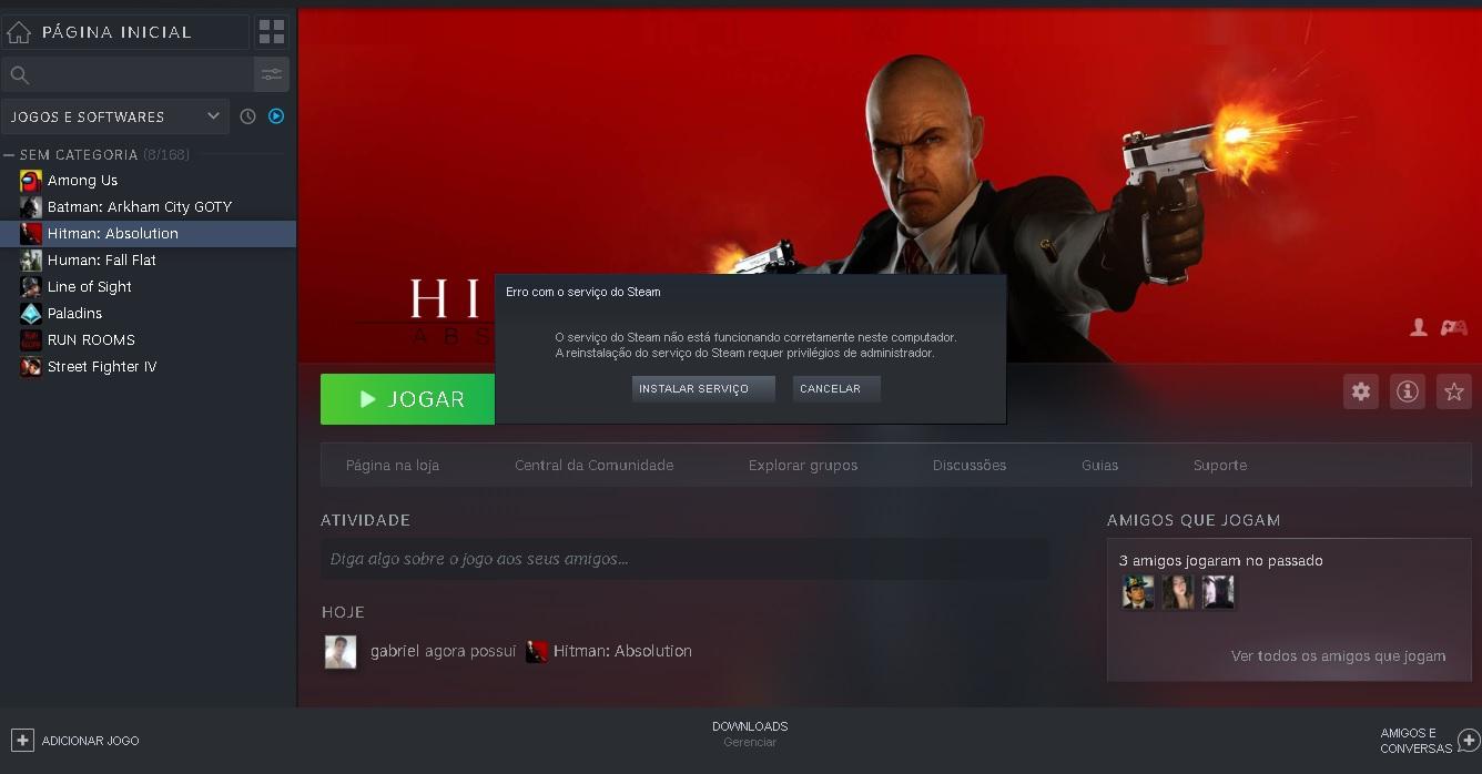 RESOLVIDO - Erro Steam não Grava Login e Senha 