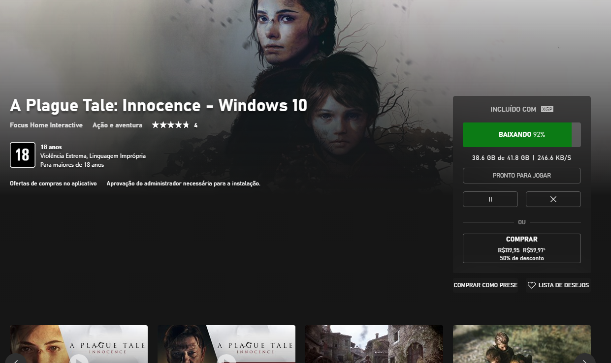 Não consigo instalar jogos no meu HD com o Xbox game pass (erro - Microsoft  Community