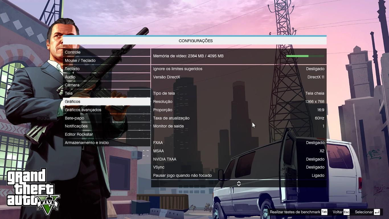 Baixo desempenho somente no GTA V - Problemas de desempenho - Clube do  Hardware