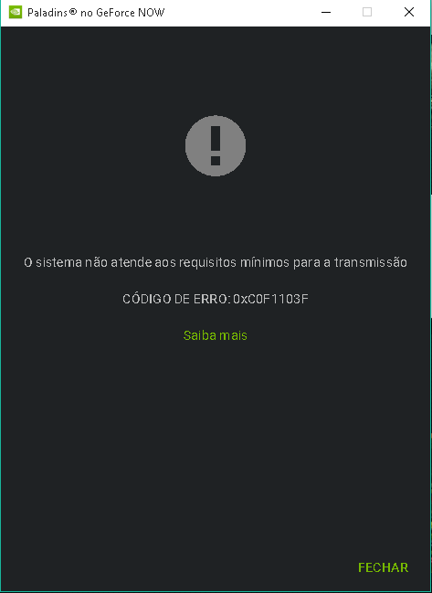 0xc0f1103f geforce 2025 now
