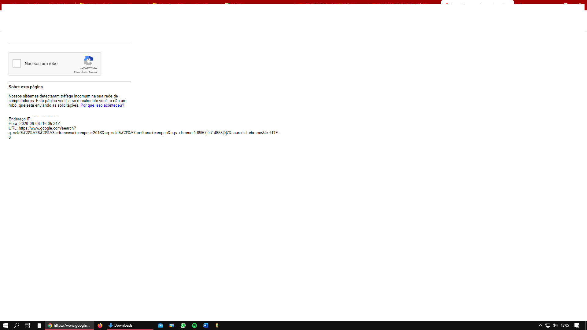 Pesquisa no Google pedindo CAPTCHA, isso é um malware? - Invasões,  infecções, antivírus e afins - Clube do Hardware