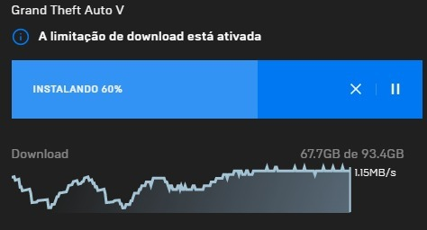 Por que o download do Fortnite no launcher de Epic Games fica mais