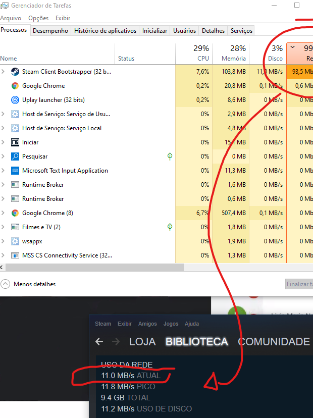 Computador trava quando faço download - Redes e Internet - Clube do Hardware