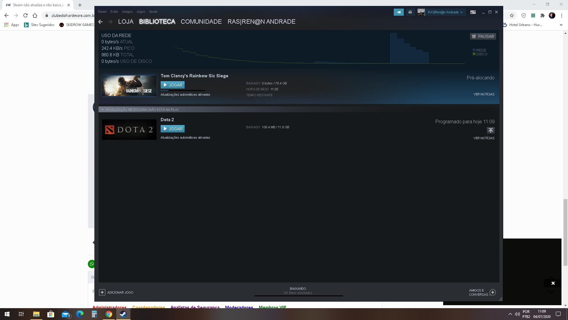 Steam Não consigo instalar jogos no HD - Jogos - Clube do Hardware