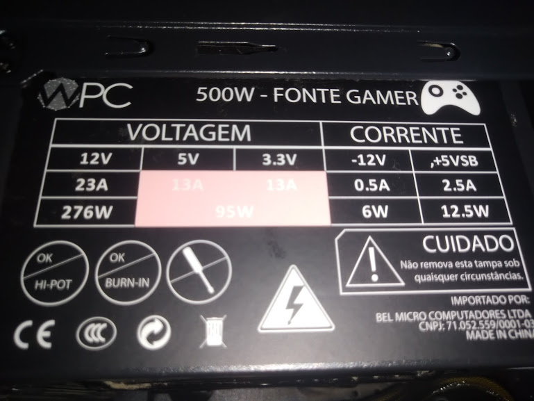 Fonte Gamemax GM500 é boa ou bomba? - Fontes e energia - Clube do Hardware