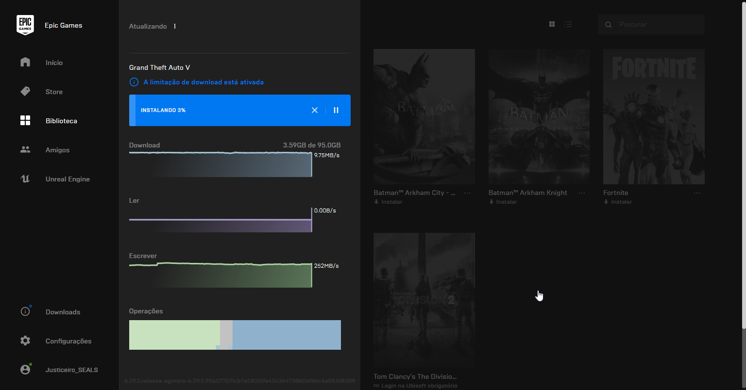 Por que o download do Fortnite no launcher de Epic Games fica mais lento? -  Página 2 - Programas - Clube do Hardware