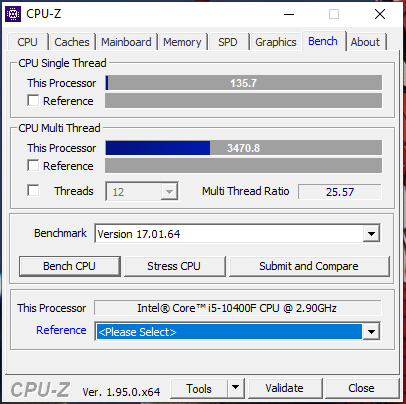 Performance de single thread muito baixa com i5 10400F - Problemas