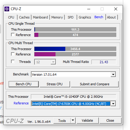 i5 10400F baixa performance em single thread - Problemas de