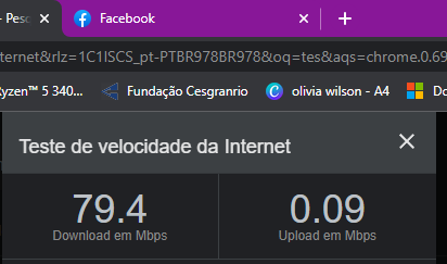 Velocidade de Download normal mas Upload muito baixo - Redes e Internet -  Clube do Hardware