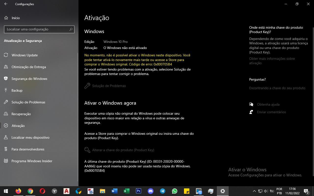 WINDOWS 11 SOLICITANDO ATIVAÇÃO MESMO TENDO SIDO ATIVADO. - Microsoft  Community