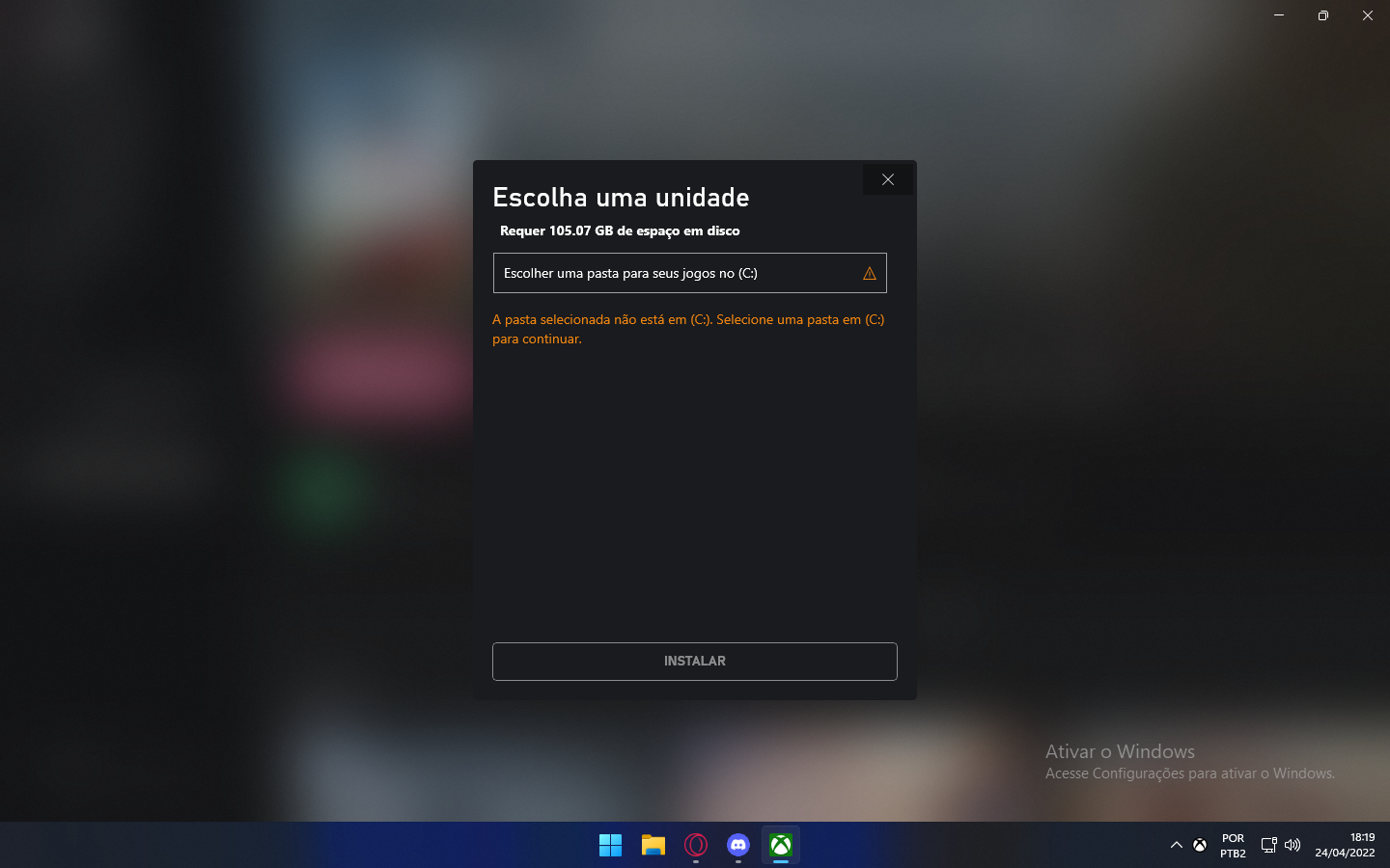 Erro ao instalar jogos via GamePass - Microsoft Community