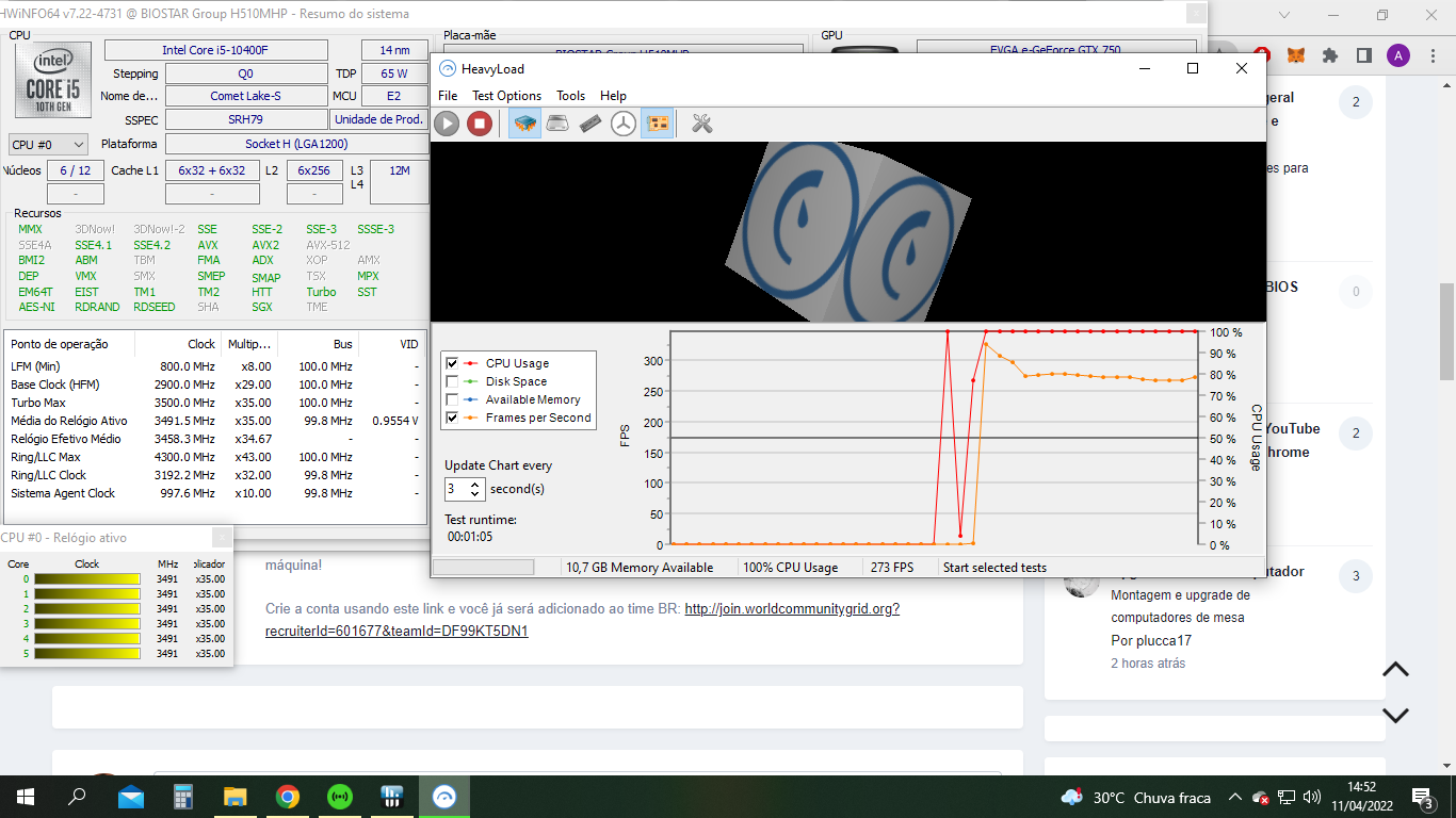 Core i5 10400f pegando 89W é normal? - Processadores - Clube do