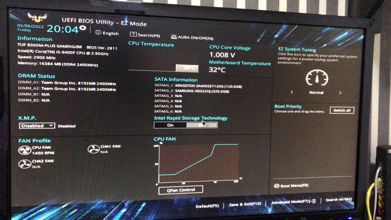 Mensagem Please enter setup to recover BIOS setting ao ligar o