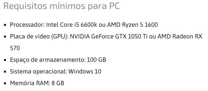 FIFA 22 Requisitos Mínimos para Rodar no PC