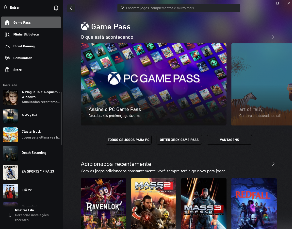 Não consigo instalar jogos no meu HD com o Xbox game pass (erro - Microsoft  Community