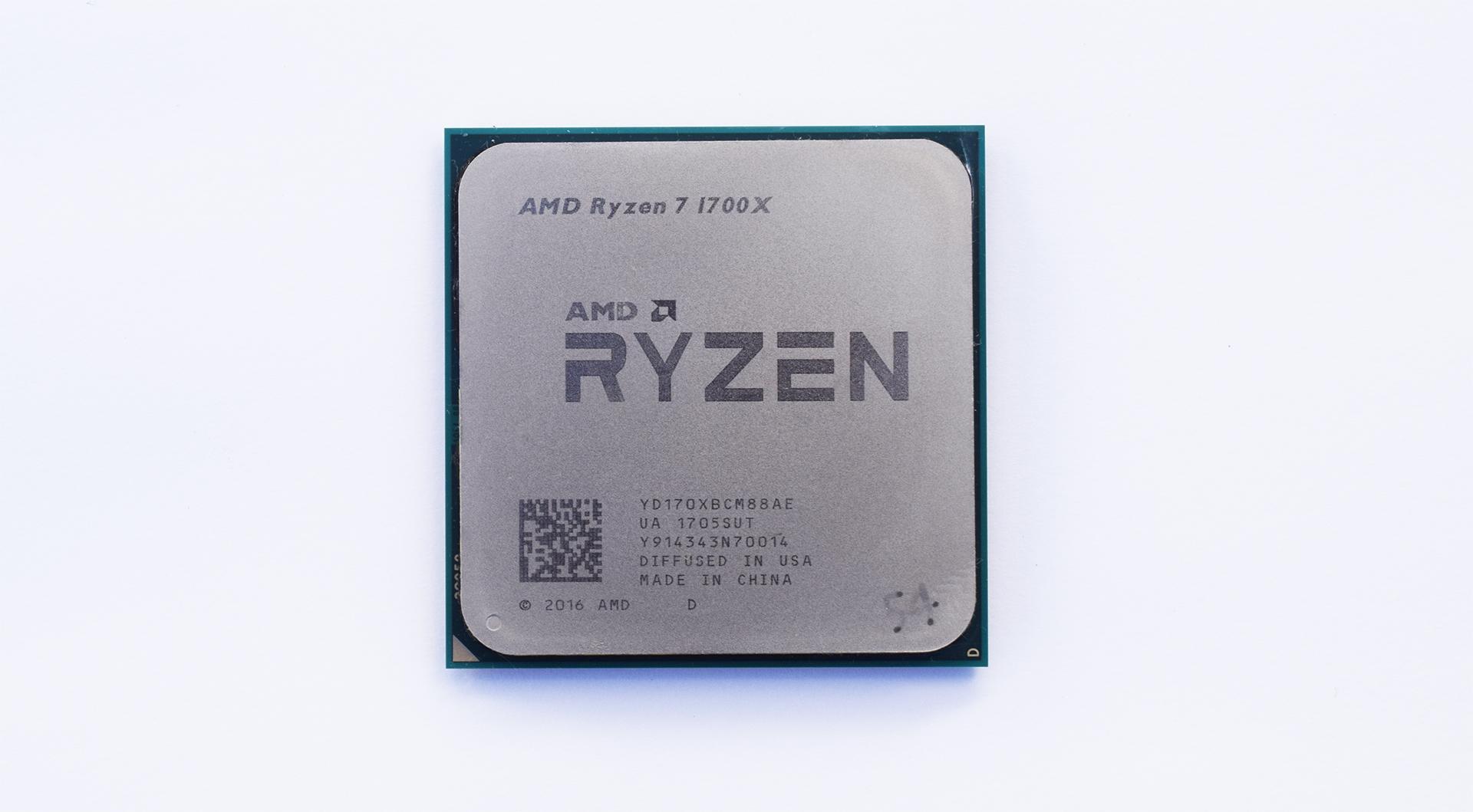 Teste do processador Ryzen 7 1700X