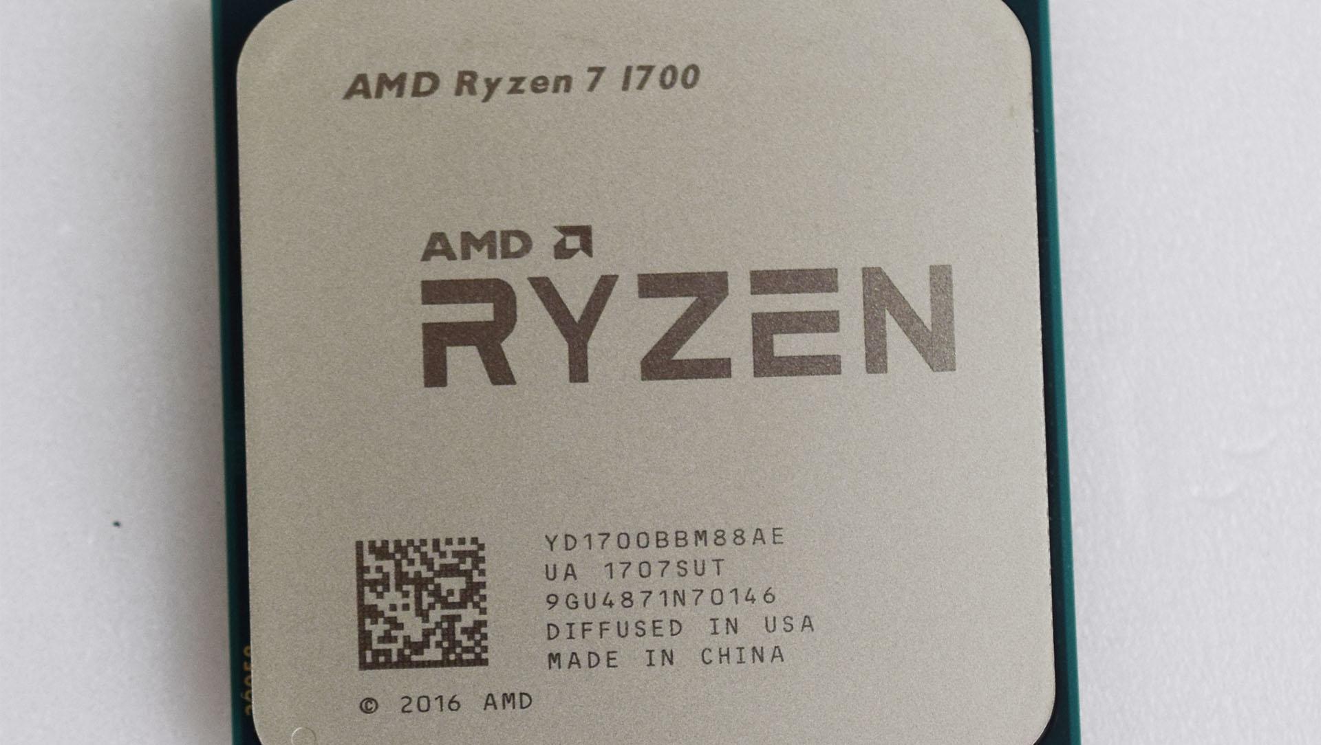 Teste do processador Ryzen 7 1700