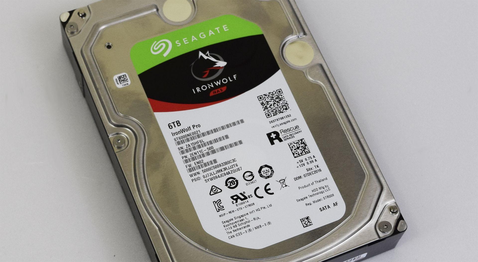 Teste do disco rígido Seagate IronWolf Pro de 6 TB