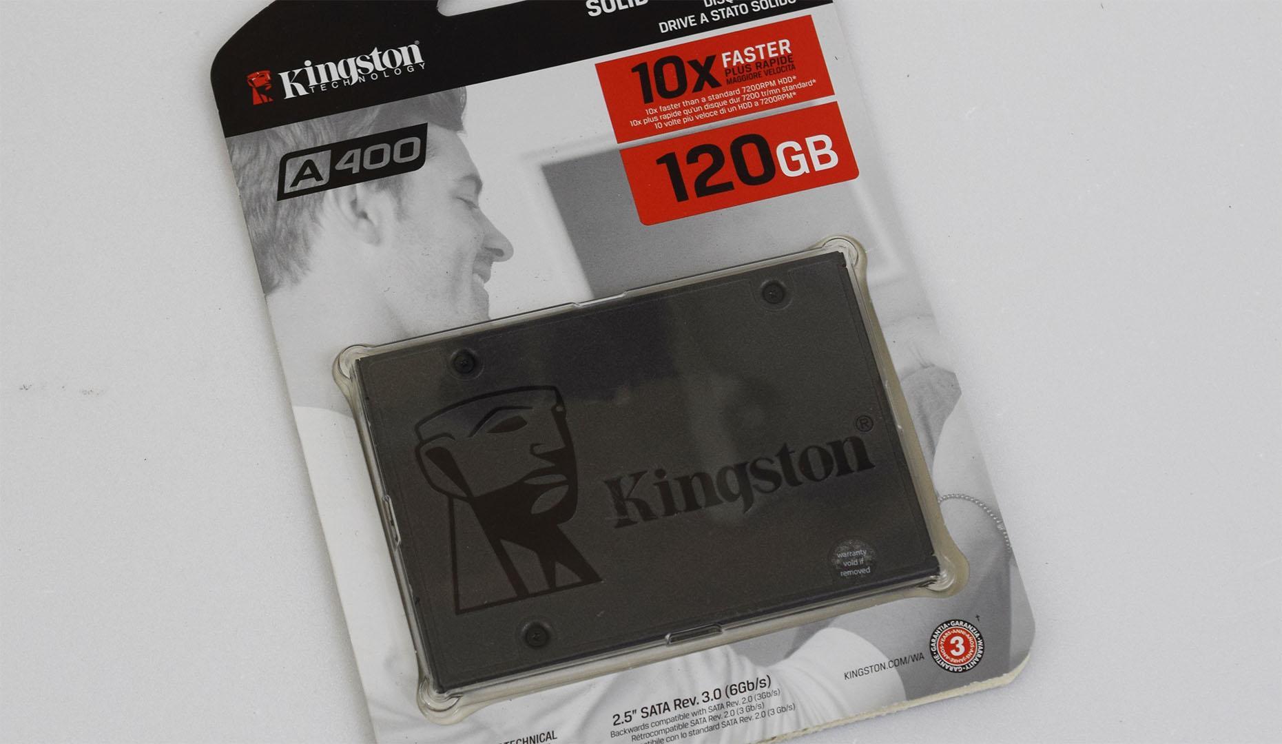 Teste do SSD Kingston A400 de 120 GiB