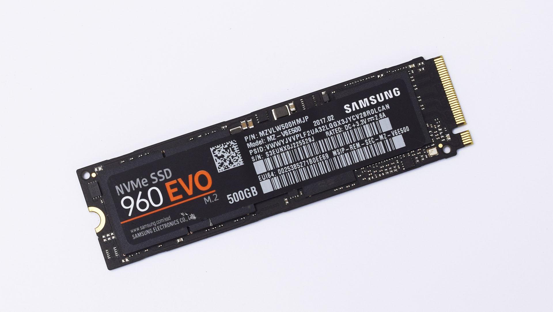 Teste do SSD Samsung 960 EVO de 500 GiB Teste do SSD Samsung 960 EVO de 500 GiB