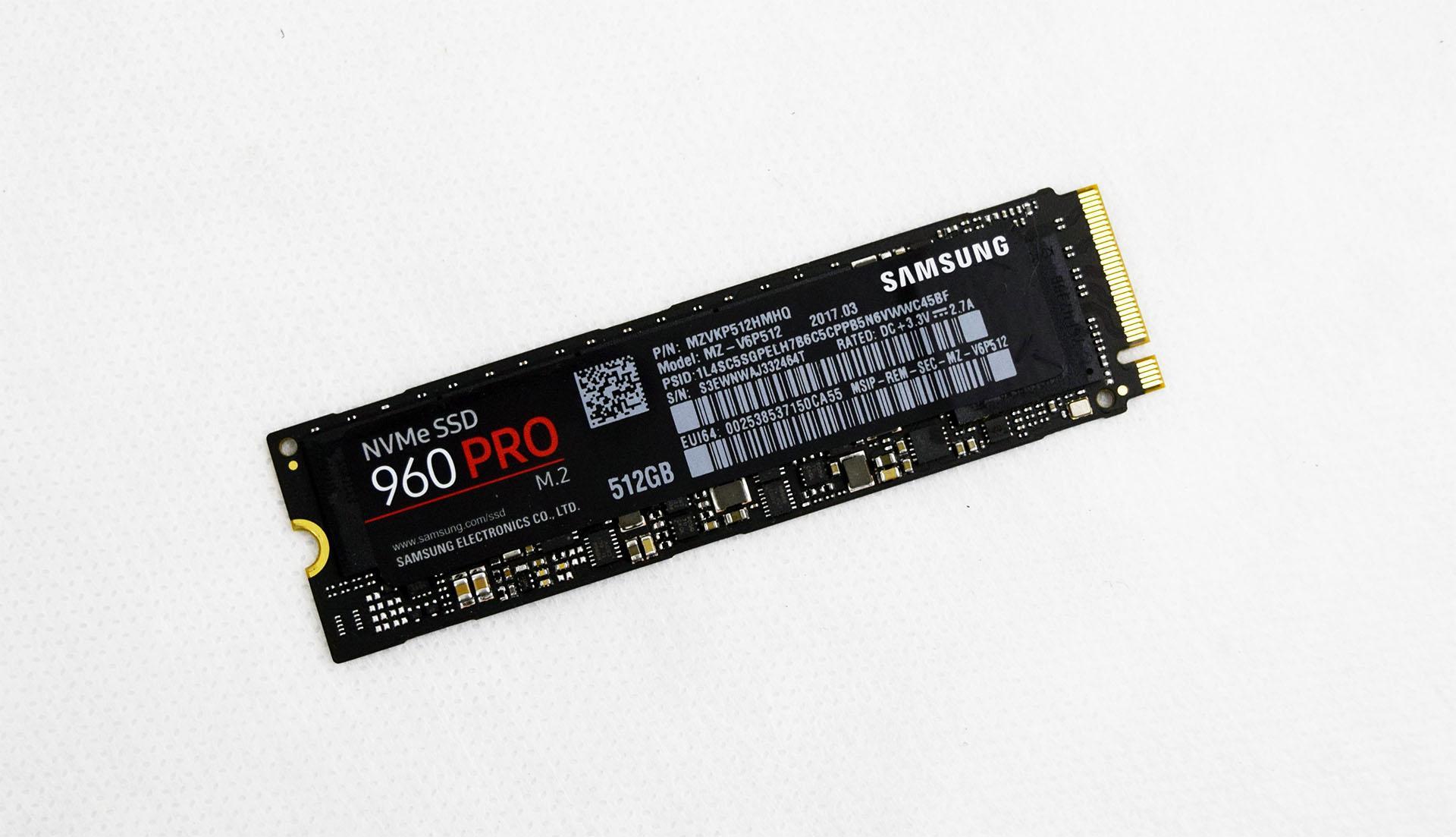 Teste do SSD Samsung 960 PRO de 512 GiB