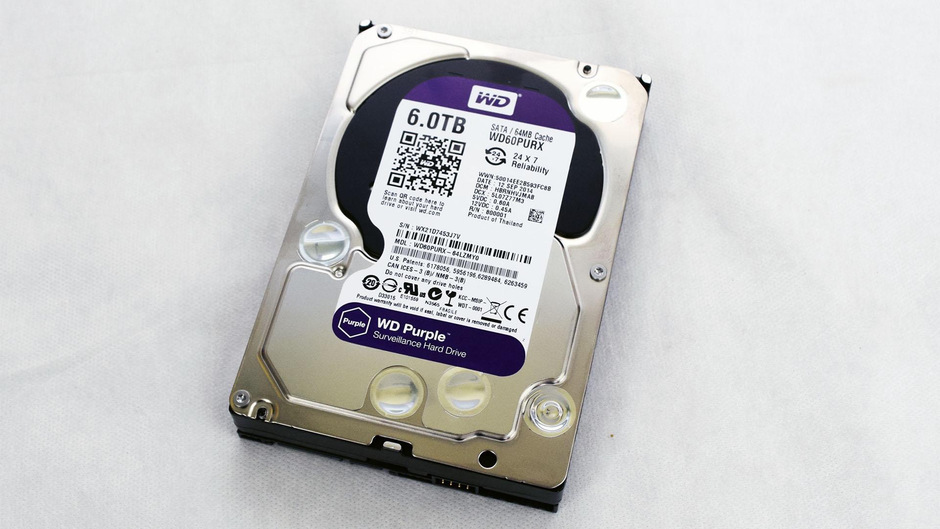 Teste do disco rígido WD Purple de 6 TB