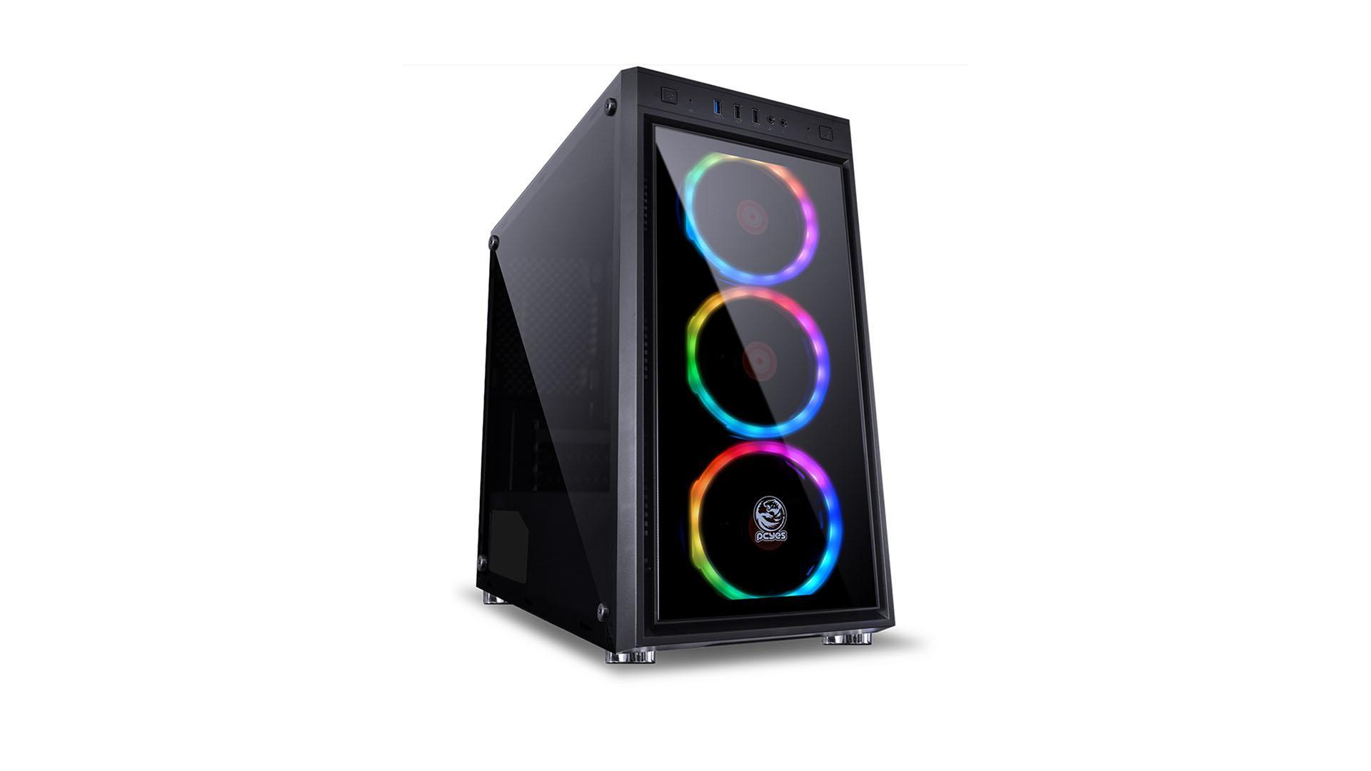 Teste do gabinete PCYES Jupiter RGB