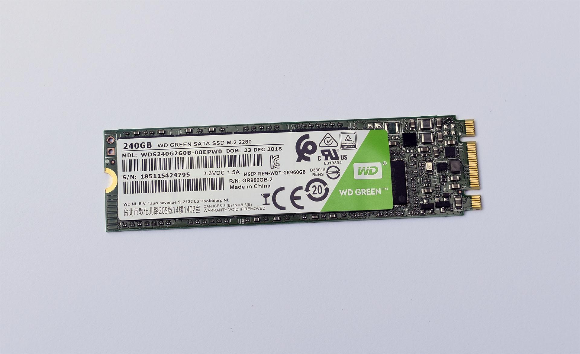 Mais informações sobre "Teste do SSD WD Green M.2 de 240 GiB (WDS240G2G0B)"