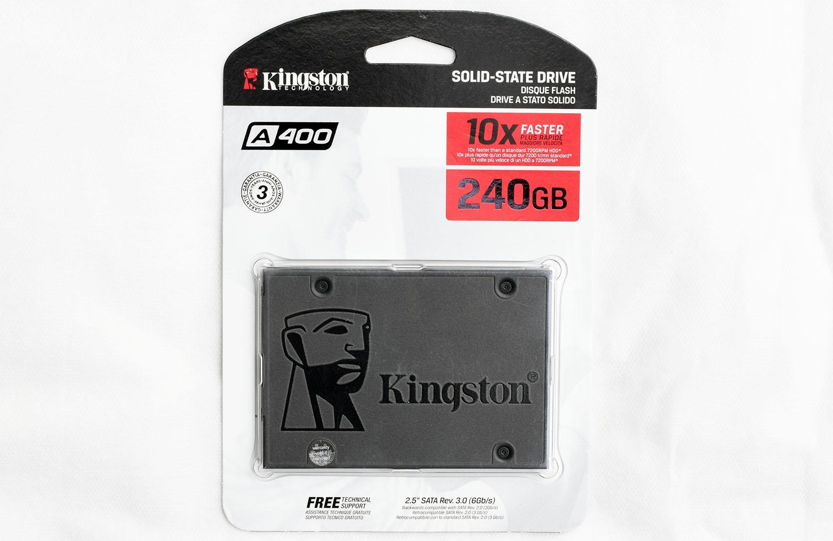 Teste do SSD Kingston A400 de 240 GiB