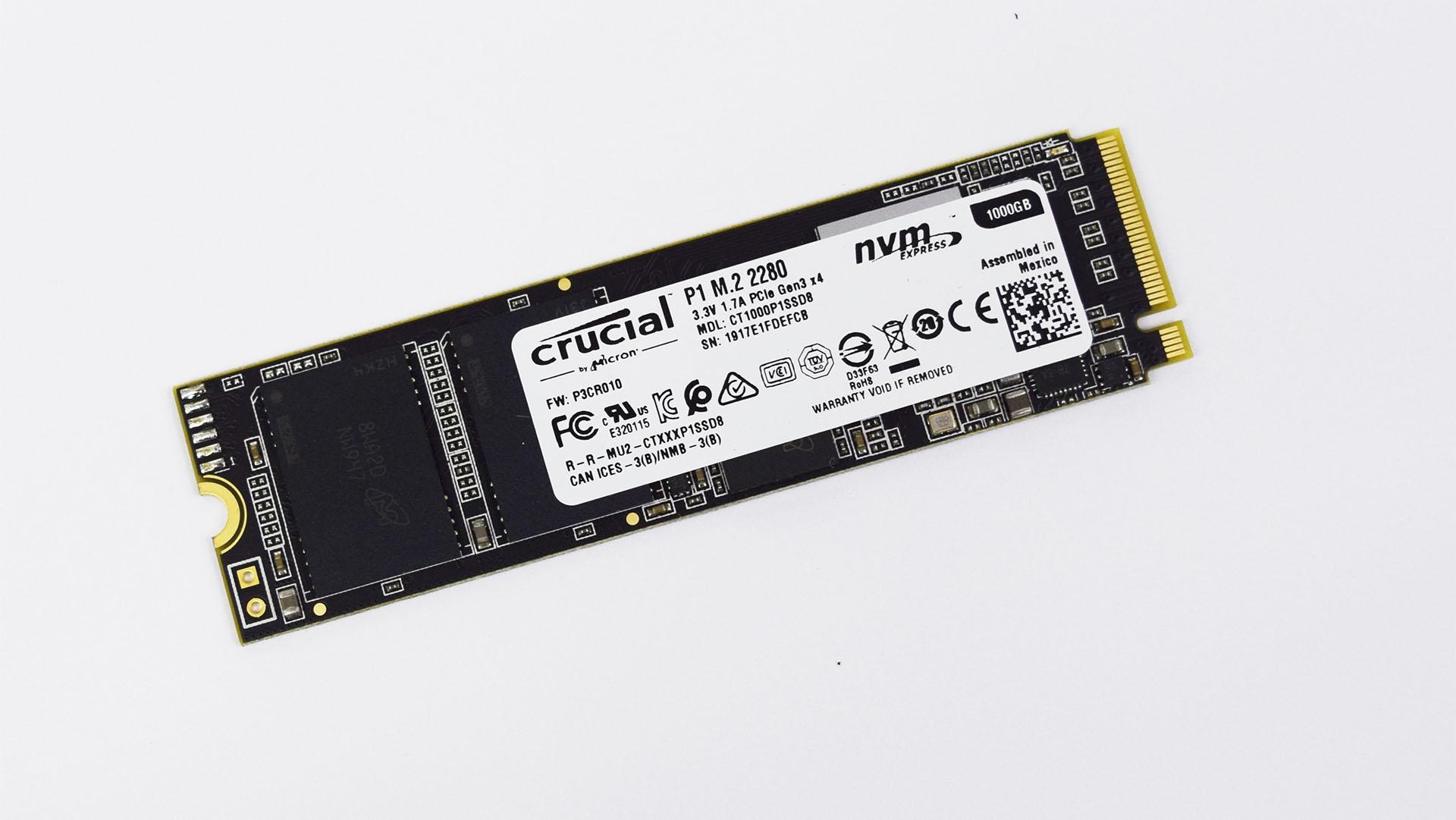 Teste do SSD Crucial P1 de 1.000 GiB