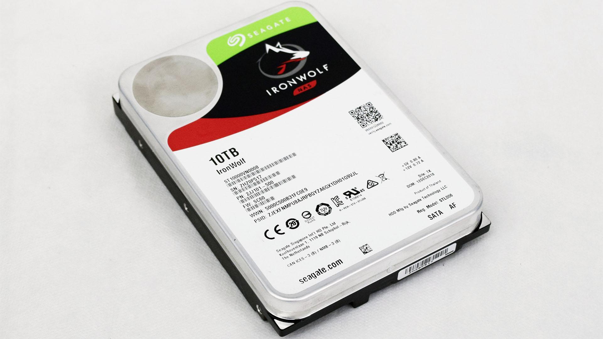 Teste do disco rígido Seagate IronWolf de 10 TB