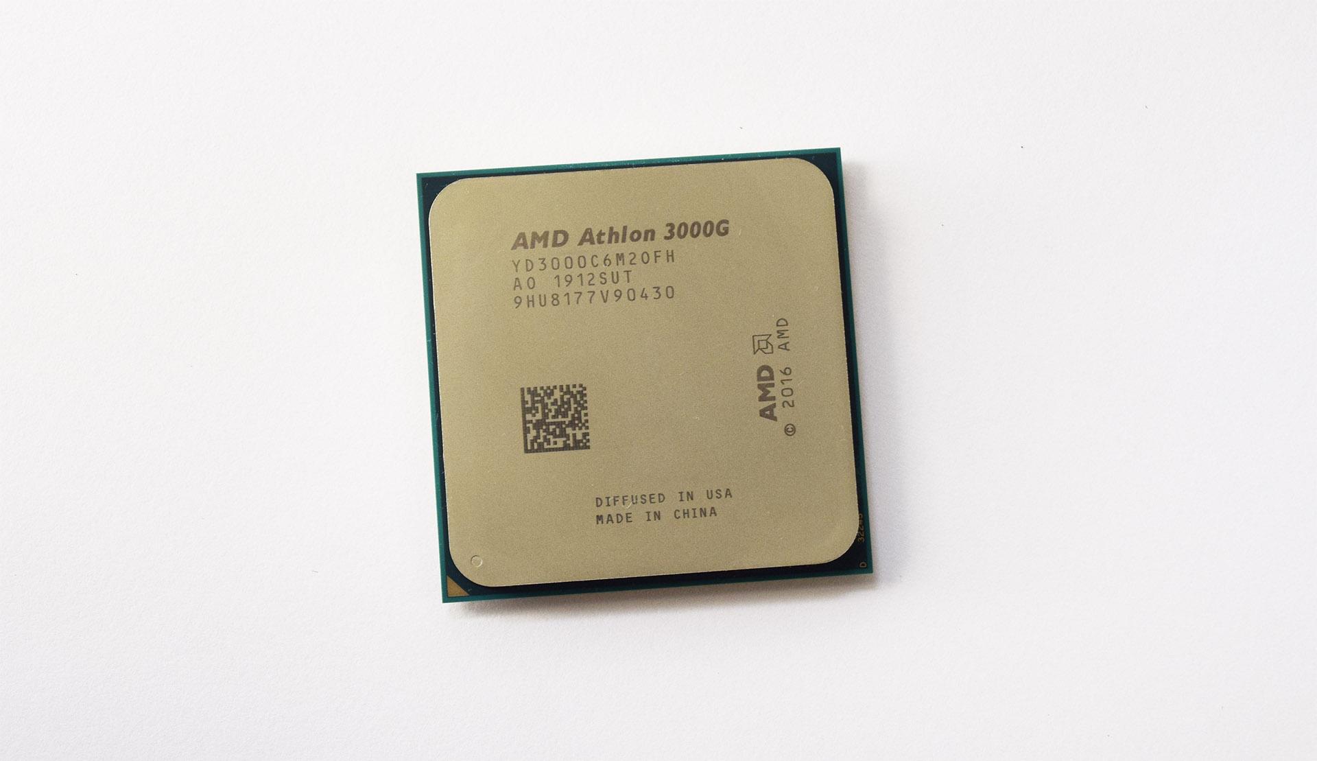 Teste do processador Athlon 3000G