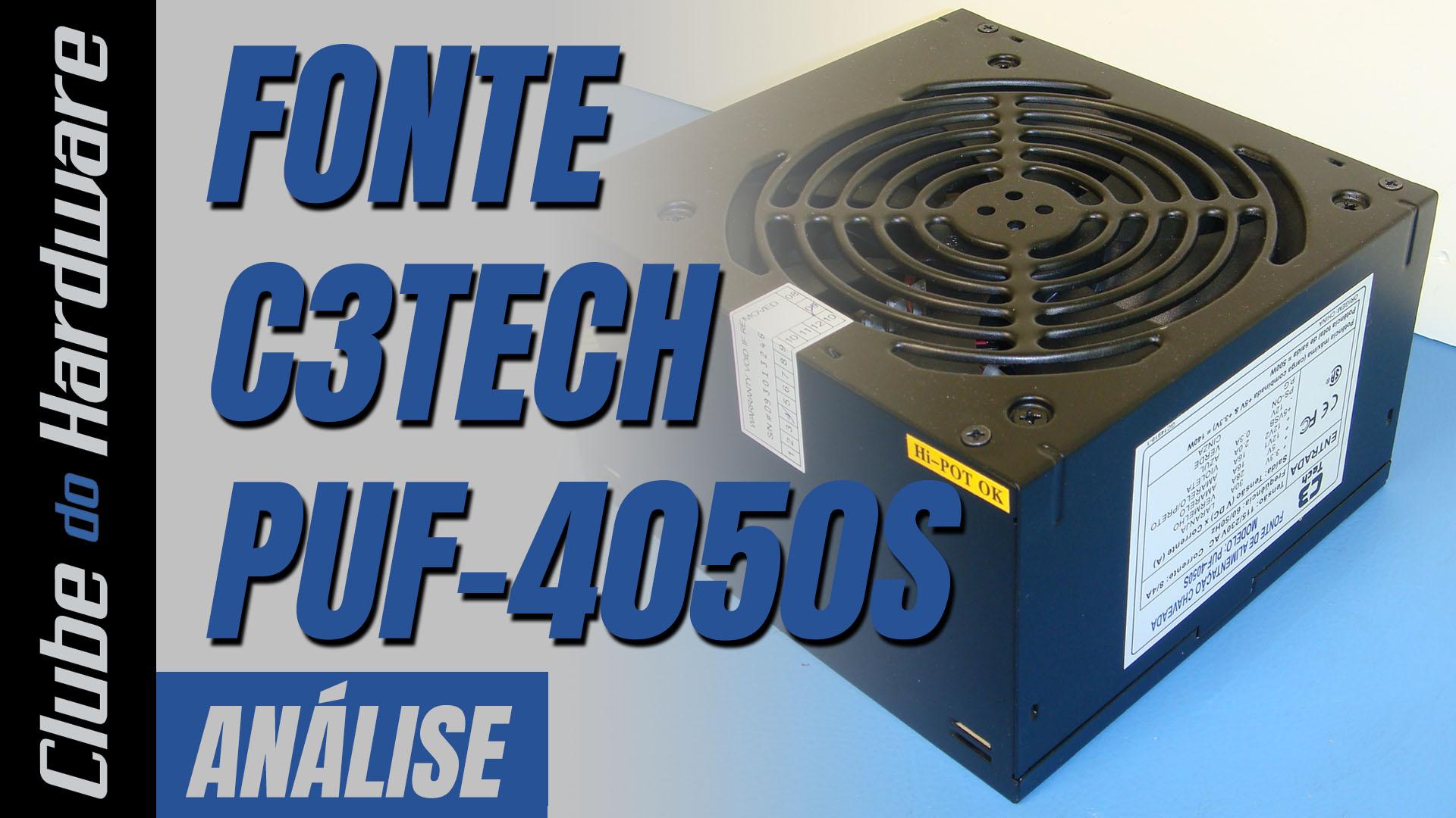 Teste da Fonte de Alimentação C3Tech PUF-4050S de 500 W