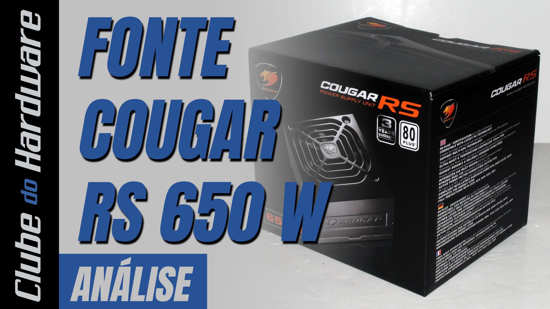 Teste da Fonte de Alimentação Cougar RS 650 W