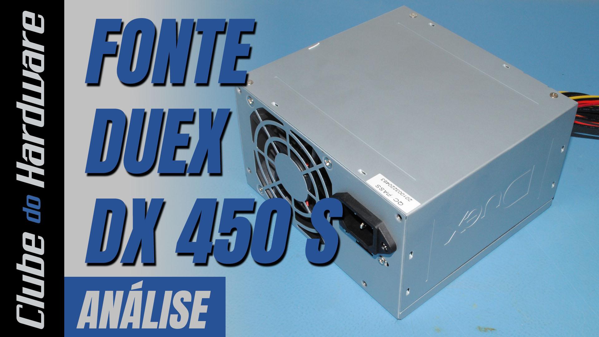 Teste da Fonte de Alimentação Duex DX 450 S