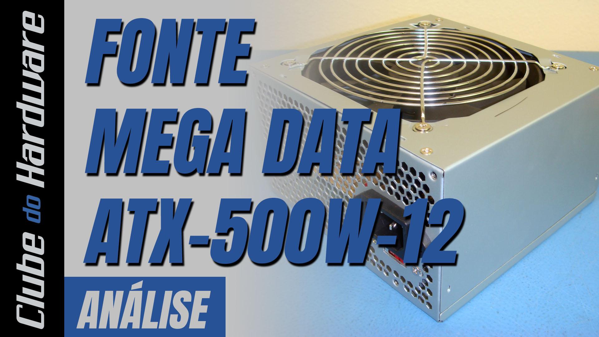 Teste da Fonte de Alimentação Mega Data ATX-500W-12