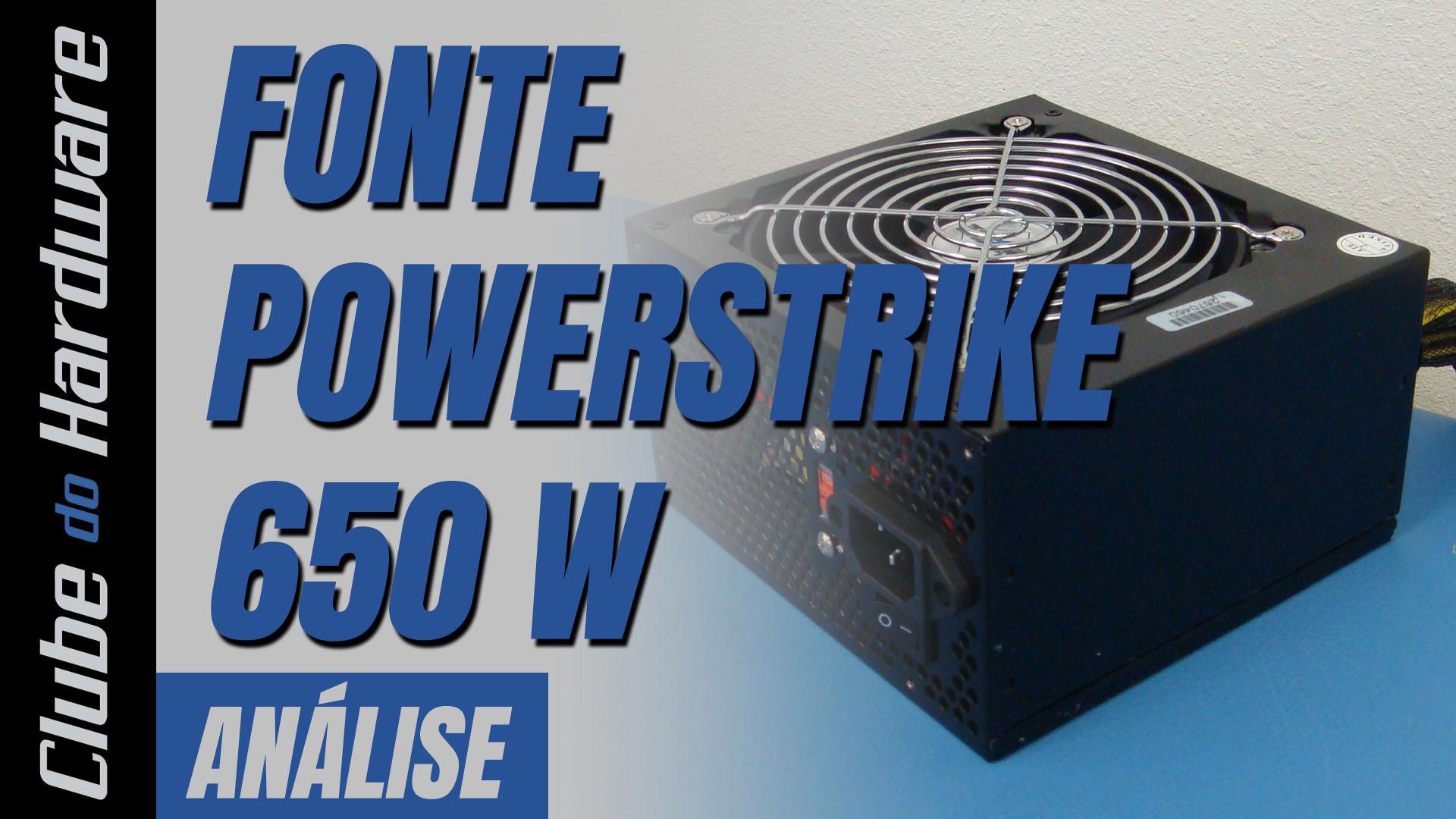 Teste da Fonte de Alimentação Powerstrike 650 W