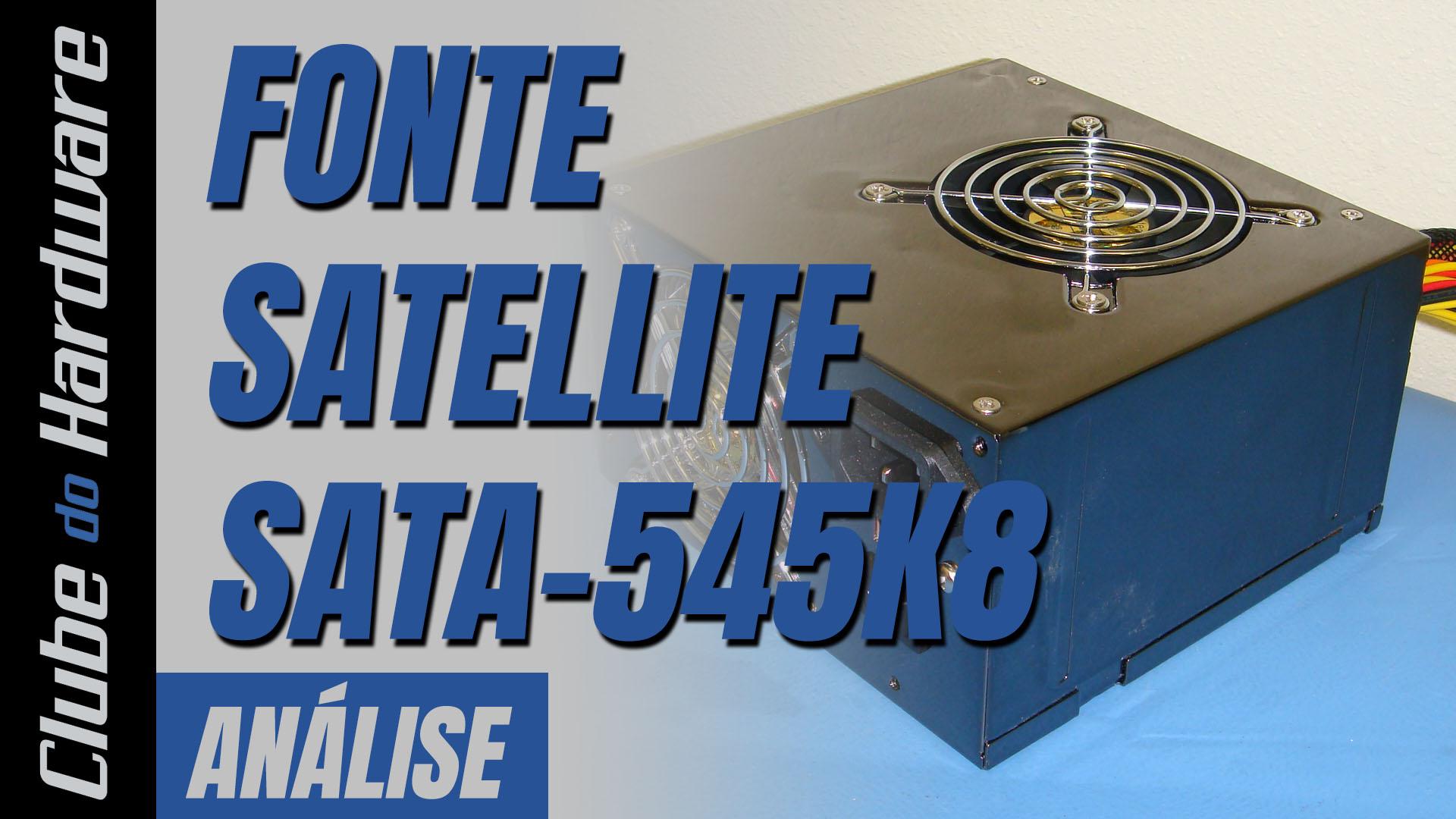 Teste da Fonte de Alimentação Satellite SATA-545K8