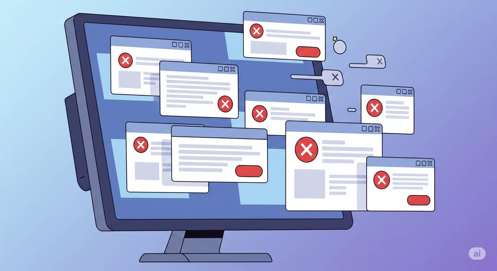 Acabando com as janelas pop