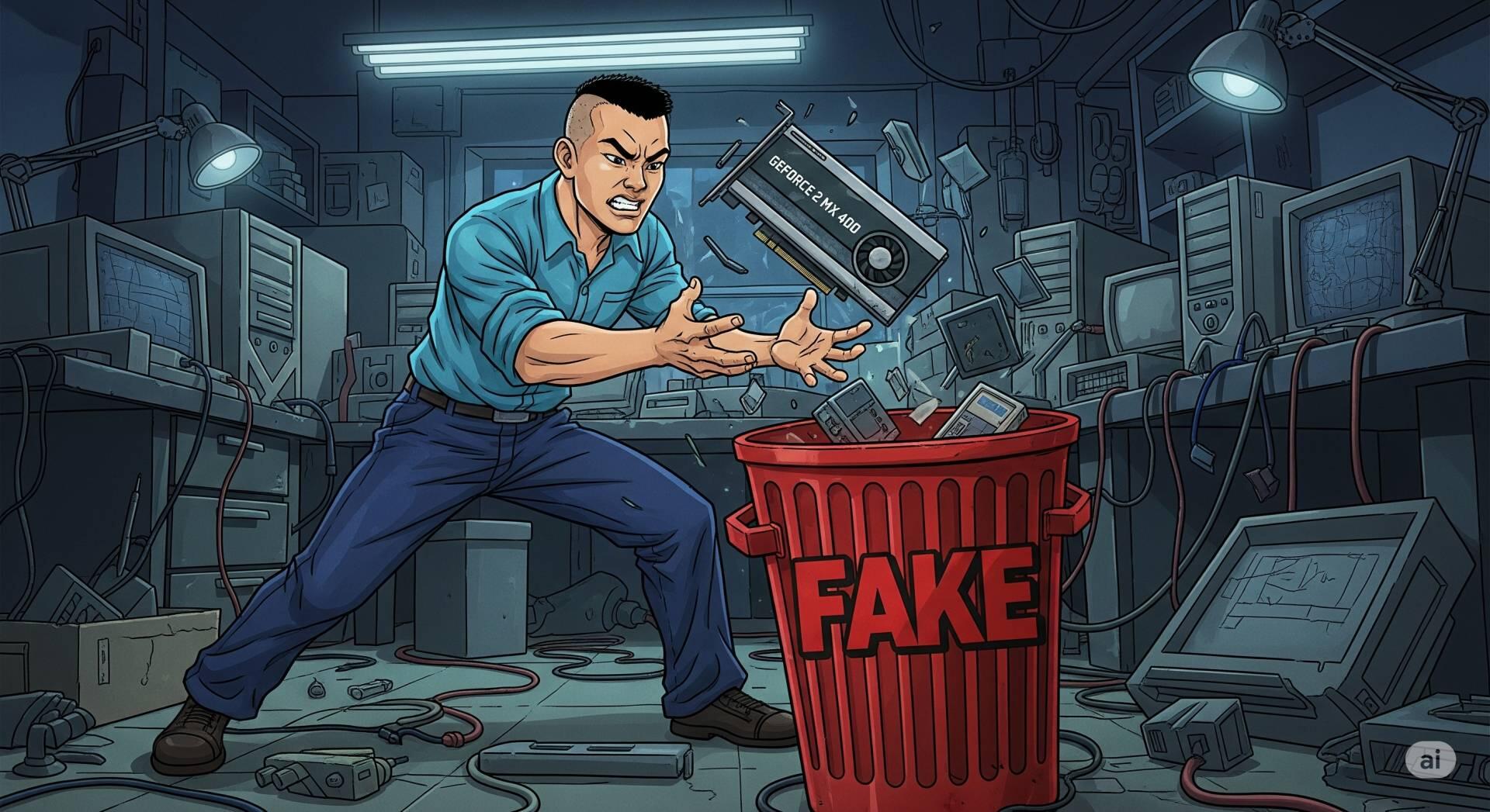 Placas GeForce 2 MX 400 falsificadas