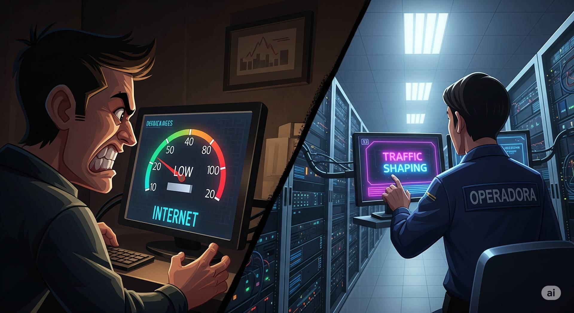 Traffic shaping: uma afronta à neutralidade da rede