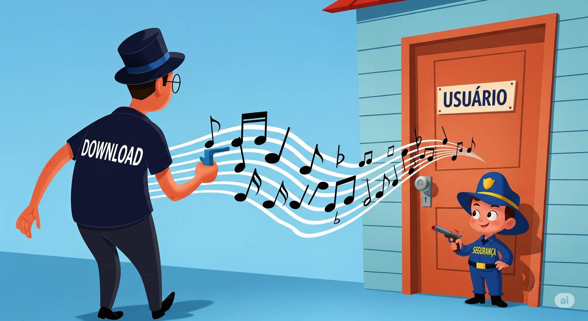 Downloads de músicas On-line e segurança por obscuridade