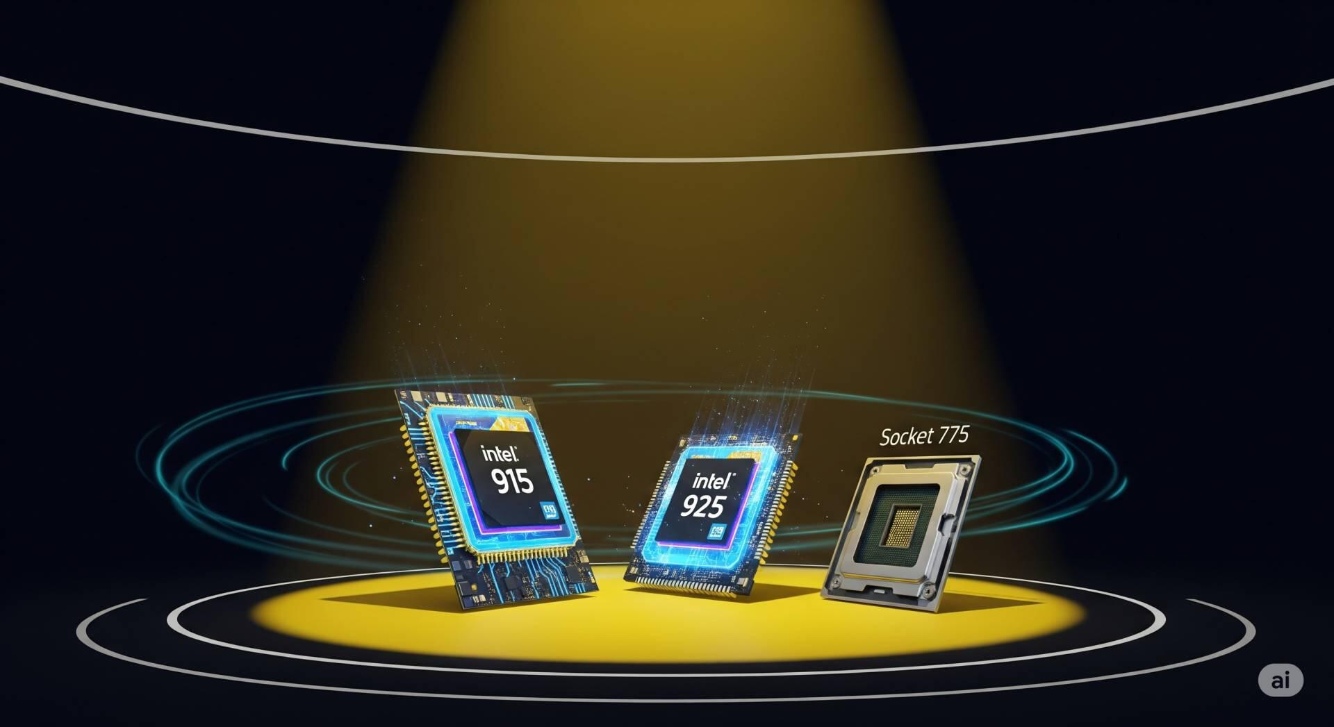 Cobertura do lançamento dos chipsets Intel 915, Intel 925 e soquete 775