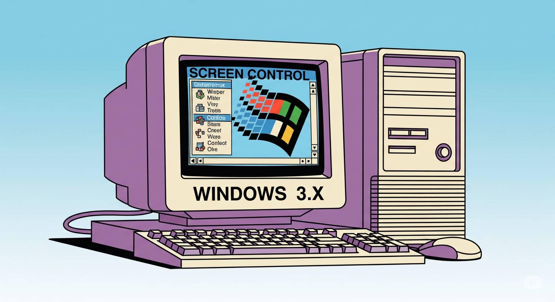 Configurando o vídeo no Windows 3.x