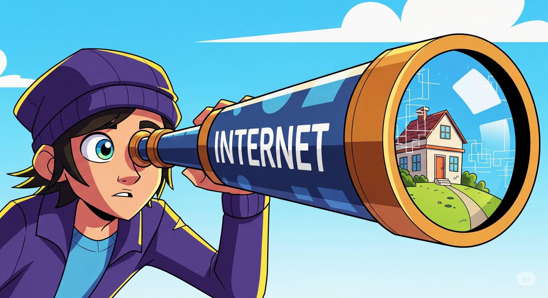 Veja sua casa na Internet